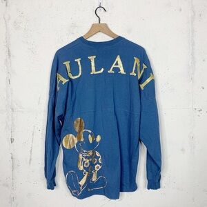 Disney Aulani Hawaii Resort Spirit Jersey Rare Gold Mickey Shirt Size Medium